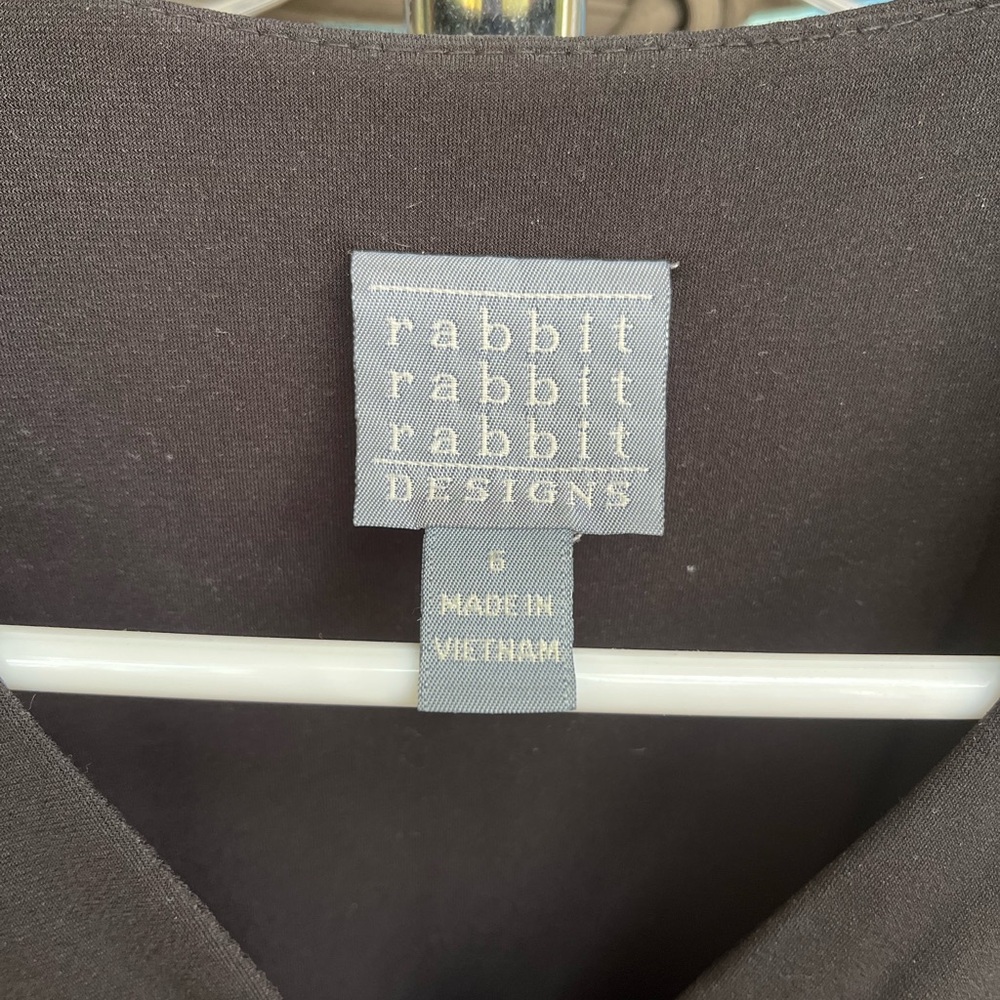 Rabbit Rabbit Rabbit Elegant Black Midi Dress - Picture 3 of 4